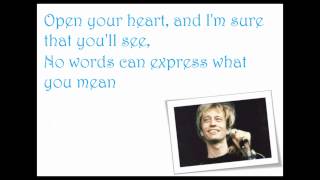 Robin Gibb Please Lyrics Video [HQ] chords