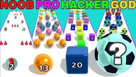 Noob vs Pro vs Hacker vs God in Marble Run Game