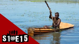 Crossing croc infested water in hand-made tin canoes | Black As - Season 1 Episode 15