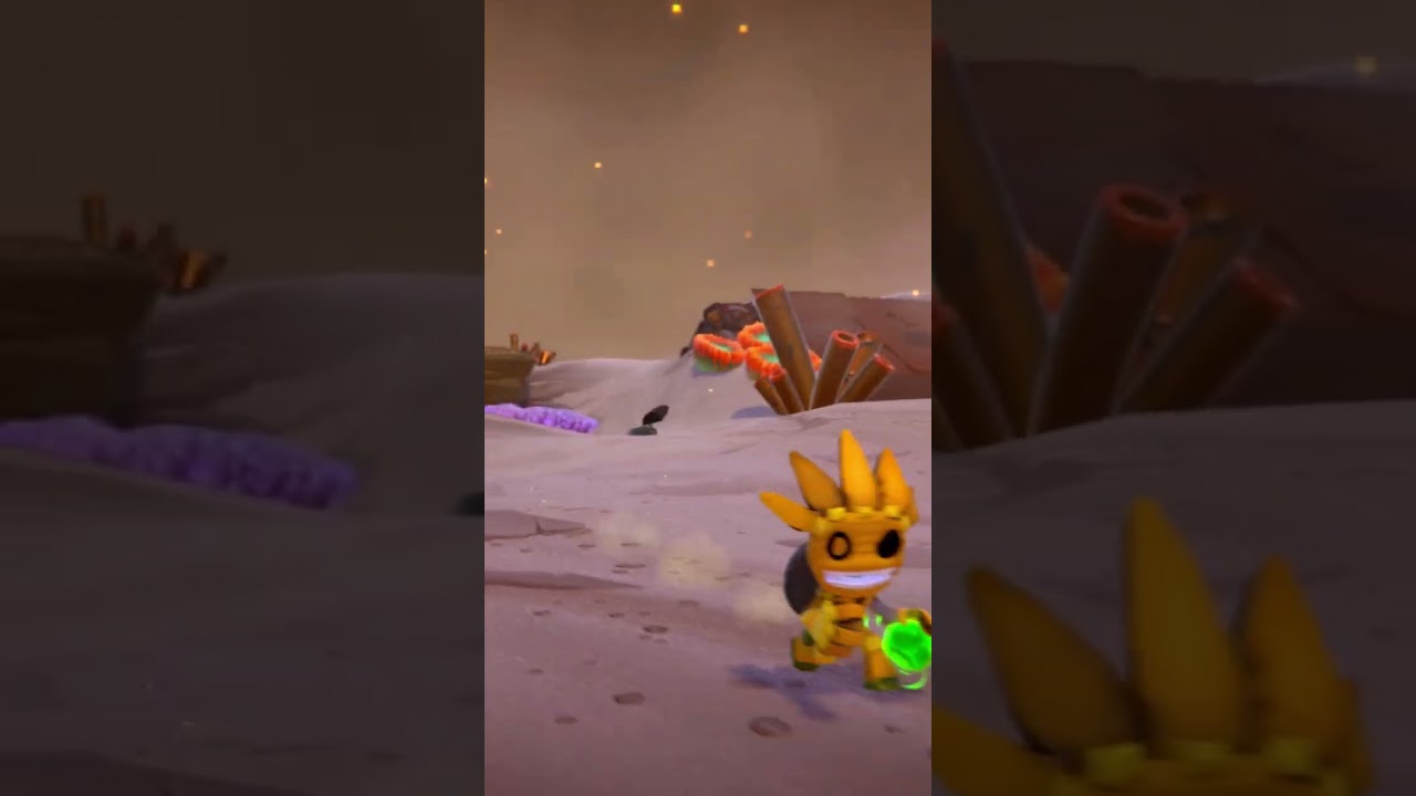 Rahr traveling through the heavy winds of Brinebone 💨: 3D action Adventure - Junklands