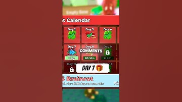 Day 7 of opening the Advent Calendar on steal a brainrot 🎁🔥 #roblox #stealabrainrot