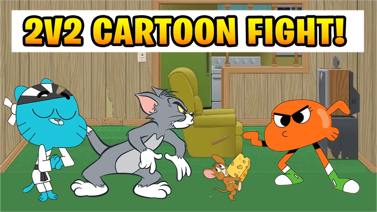 Tom & Gumball VS Jerry & Darwin - Mugen Request Fight 