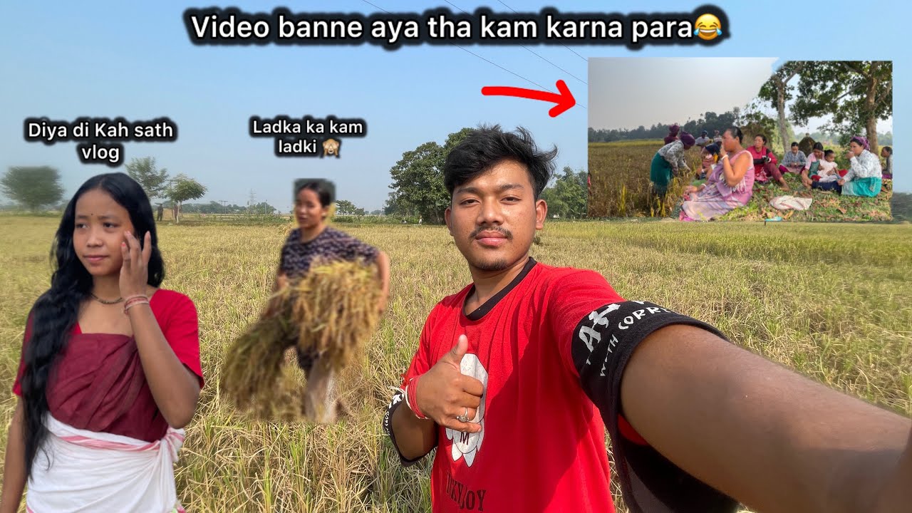 Diya didi kah sath video banne aaya tha kam karna para 🤣 diya disi kah sath #new #vlog #video2025 