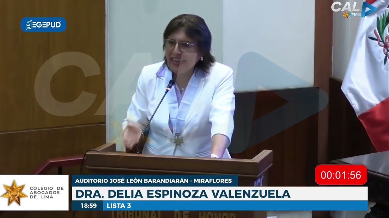 DELIA ESPINOZA replica a Humberto Abanto  sobre la Caja de Previsión Social del Abogado