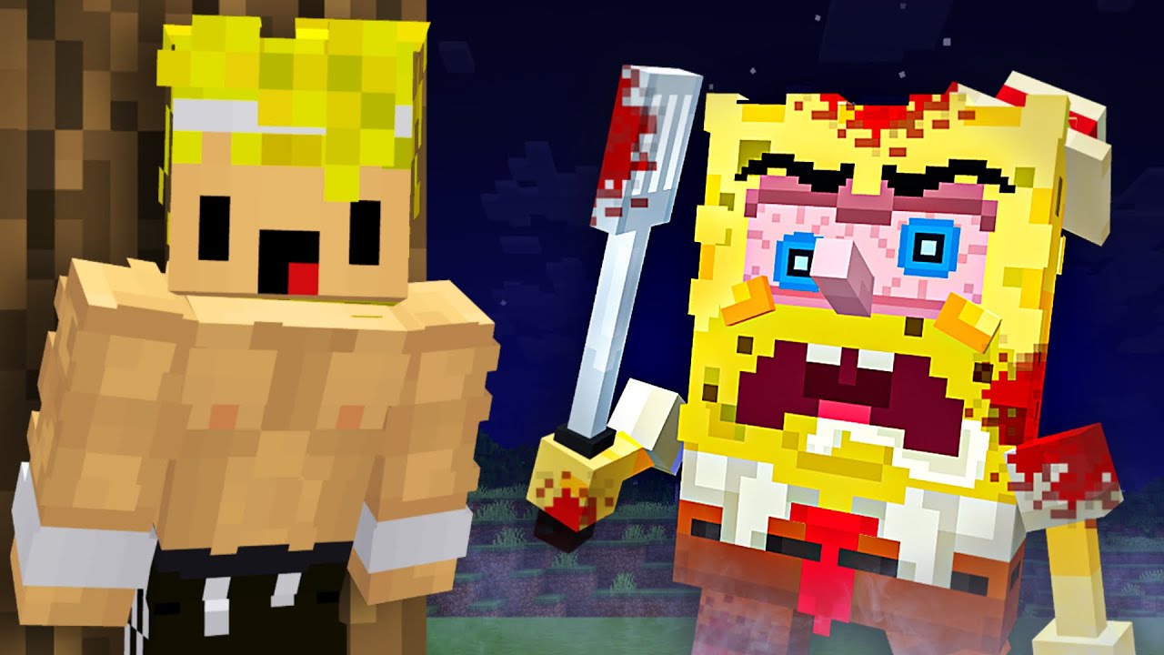 Sobreviví a BOB ESPONJA BORRACH0 en Minecraft...