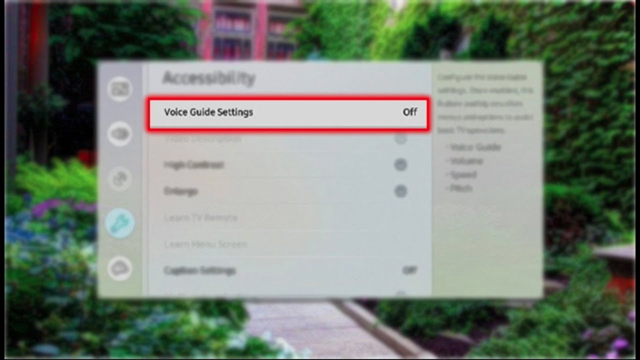 How To Turn Off Voice Guide On Samsung Tv