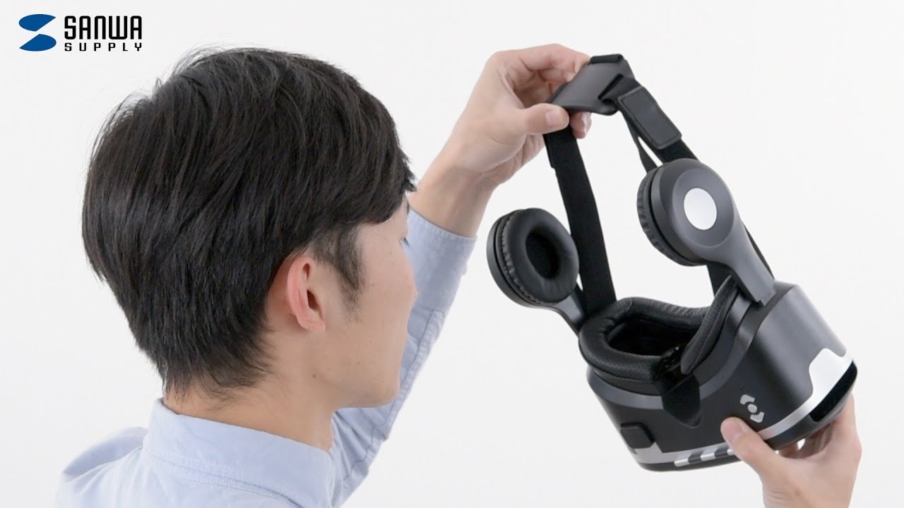 VRゴーグル(3D・ヘッドホン付き・4～6インチスマホ対応) MED-VRG3
