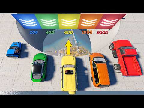 Speed ​​Boost Car Platforms #11 (200 - 5000 km/h) - Beamng drive