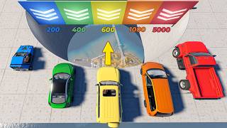 Speed ​​Boost Car Platforms #11 (200 - 5000 km/h) - Beamng drive screenshot 2