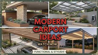 Gorgeous! 🚗 Modern Carport Ideas 2026 Attached Detached Budget-Friendly Home Designs