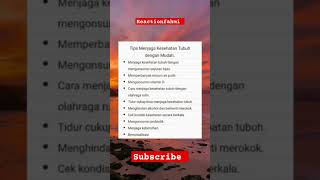 tips menjaga kesehatan tubuh dengan mudah