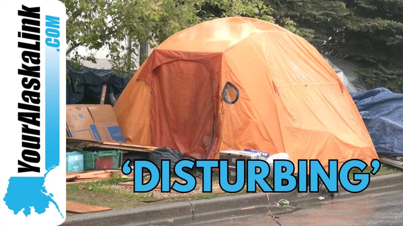 Businesses Frustrated with Homeless Camp on Fairbanks St. in Anchorage
