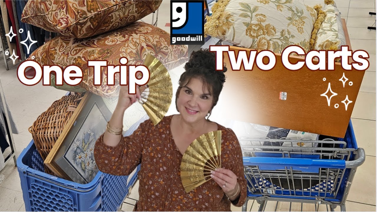 Massive Fall Thrift Haul! 🍁 2 CARTS of Vintage & Upscale Decor + Tomato Canning Day Cozy Slow Living