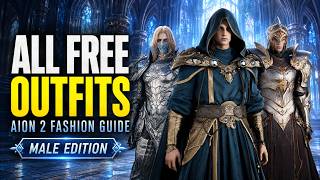 All Free Outfit Skins in AION 2 — ♂️Male Edition (Showcase)