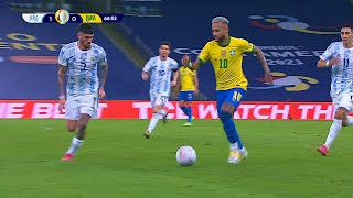NEYMAR ENFRENTANDO A ARGENTINA NA FINAL DA COPA AMÉRICA DE 2021! | Neymar vs Argentina (10/07/2021)