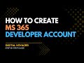 كيفية إنشاء حساب مطور Microsoft 365 مجان ا