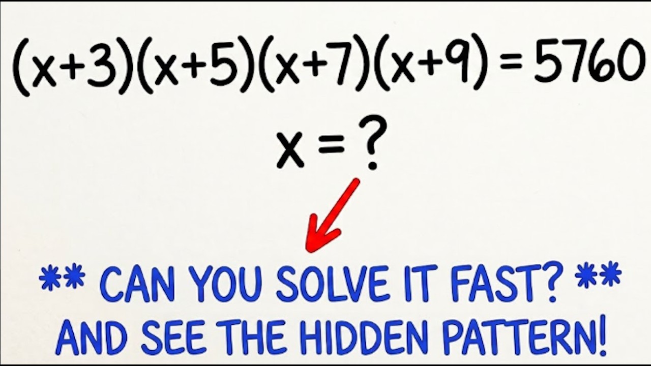 Can you solve it fast?