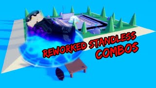 NEW Reworked Standless Combos ||Stands Awakening||