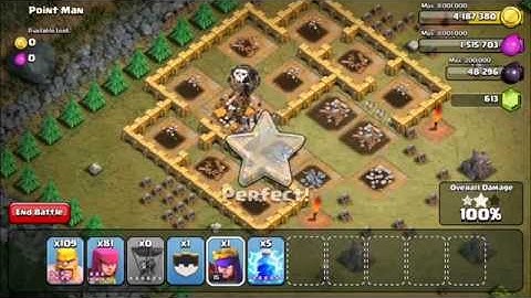 Clash of Clans Single Player Level 36 - Point Man
