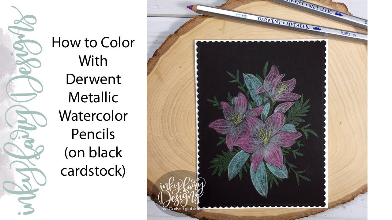 How To Use Derwent Metallic Pencils On Black Paper