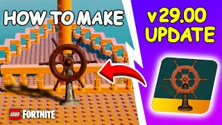 How to make a STEERING WHELL in Fortnite Lego 29.00 Update!