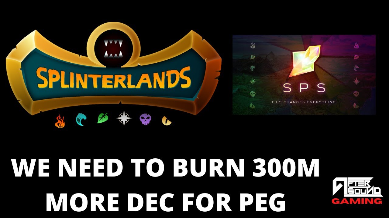 WE NEED TO BURN 300M MORE DEC FOR PEG