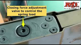 RITZ666 Double Acting hydraulic concealed door closer adjustment