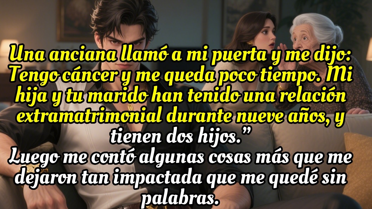 Una anciana me dijo🙎‍♀️: “Mi hija es la amante de tu esposo. Antes de irme, te diré la verdad😱