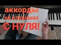 как найти аккорды на фортепиано - С НУЛЯ! - как аккомпанировать песням