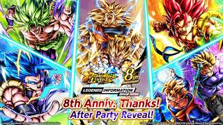(Dragon Ball Legends) 8TH ANNIVERSARY AFTERPARTY LEGENDS INFORMATION IS COMING IN A FEW DAYS!