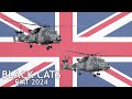 Royal Navy Black Cats - Wildcat HMA.2 helicopters - RIAT 2024
