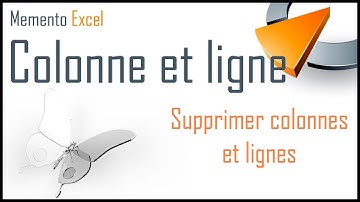 Supprimer colonnes et lignes dans Excel - Formation Excel Marseille