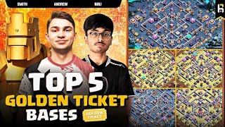 Defend Like A Pro 💫 | TOP 5 TH15 WORLDCLASS Golden Ticket Bases | w/ BASELINK