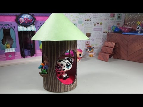 Easy DIY Custom LPS Doll Accessories: How to Make a Tiny Tree House