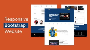 How To Make A Website Using HTML CSS Bootstrap - Responsive Bootstrap Website