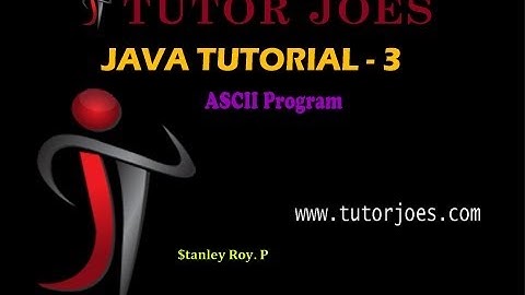 American Standard code for information interchange in java