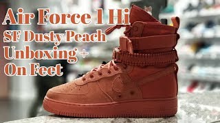 nike sf air force 1 high dusty peach