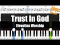 🎹Elevation Worship - Trust In God (Key of C) | Sheet   Lyrics   Chords Piano Easy Tutorial🎹