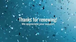 Thank You - Renewal: Facebook Cover Video