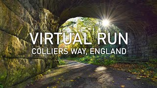 Virtual Run | Colliers Way in Autumn | 4K POV Treadmill Scenery