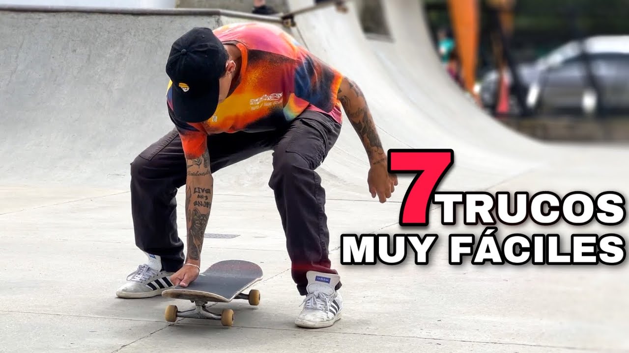 7 TRUCOS BÁSICOS SIN OLLIE QUE PUEDES APRENDER FACILMENTE!!!