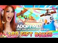 Opening 100 NEW GIFTS and ACCESSORIES In Roblox Adopt Me