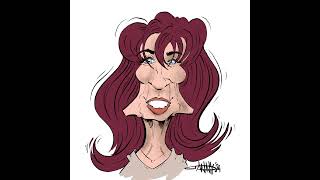 Anne Sinclair caricature, and this time it’s in colour