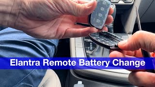 How to open Hyundai Elantra remote and change battery