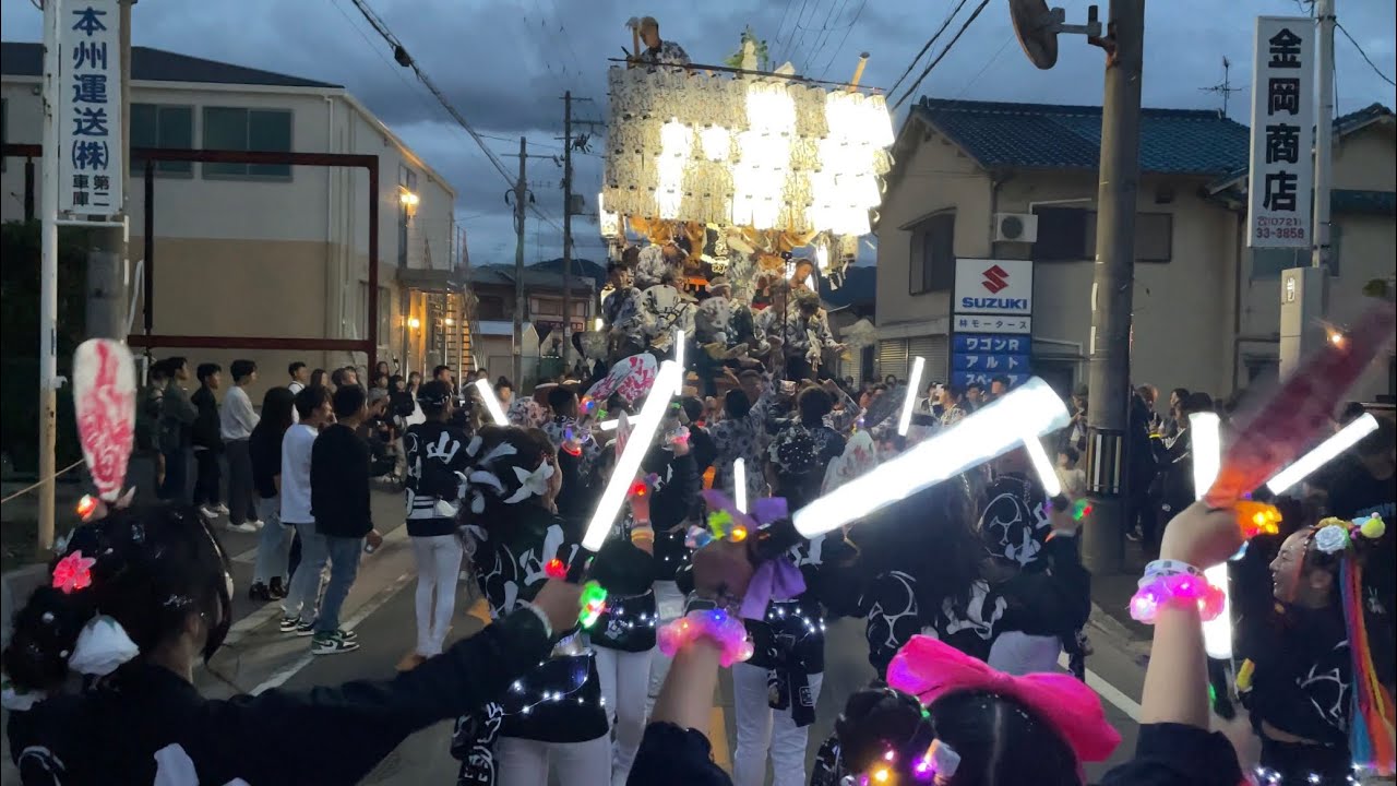 【入場】 山中田だんじり タカヤマ三町パレード 曳き唄｢いい湯だな｣