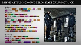 Rhyme Asylum - Ground Zero [Rhyme Scheme] Highlighted