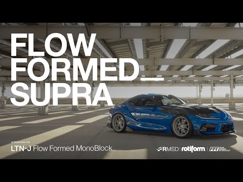 Rotiform Flow Formed Tech LTN-J Matte Silver 18x10.5 Toyota Supra | 4K