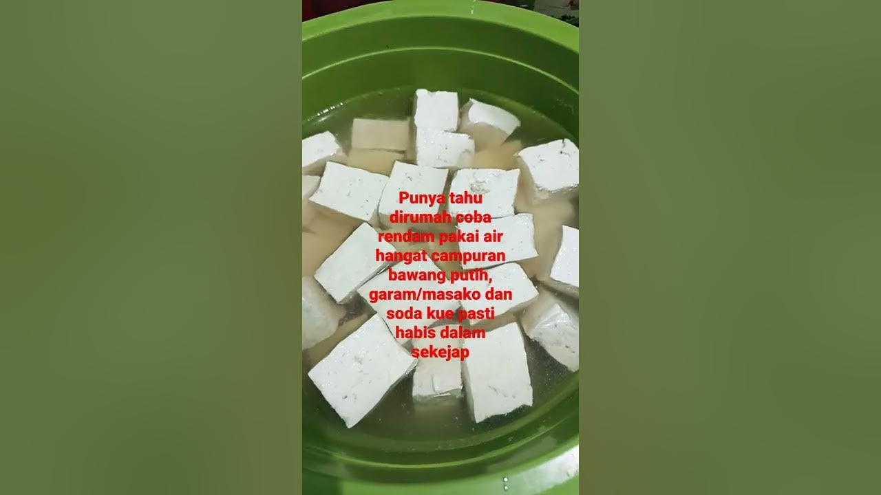 Eksperimen tahu di rendam pakai soda kue campur bawang putih || auto bikin nagih