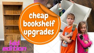 Pressed Particleboard Bookshelf Upgrade, Painting Cheap Bookshelves