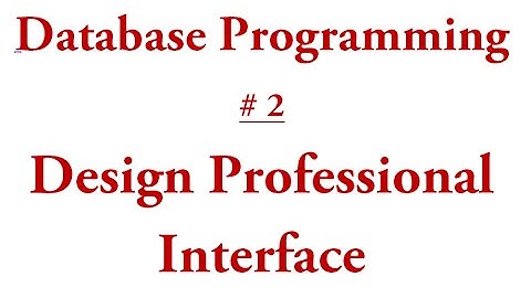 VB.Net Database Programming #2 Designing Professional User Interface (In Urdu) with Source Code